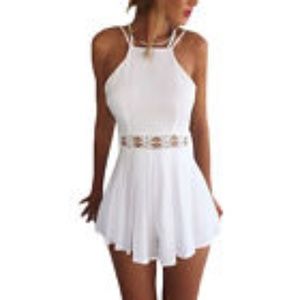 New White Jumpsuit sz M